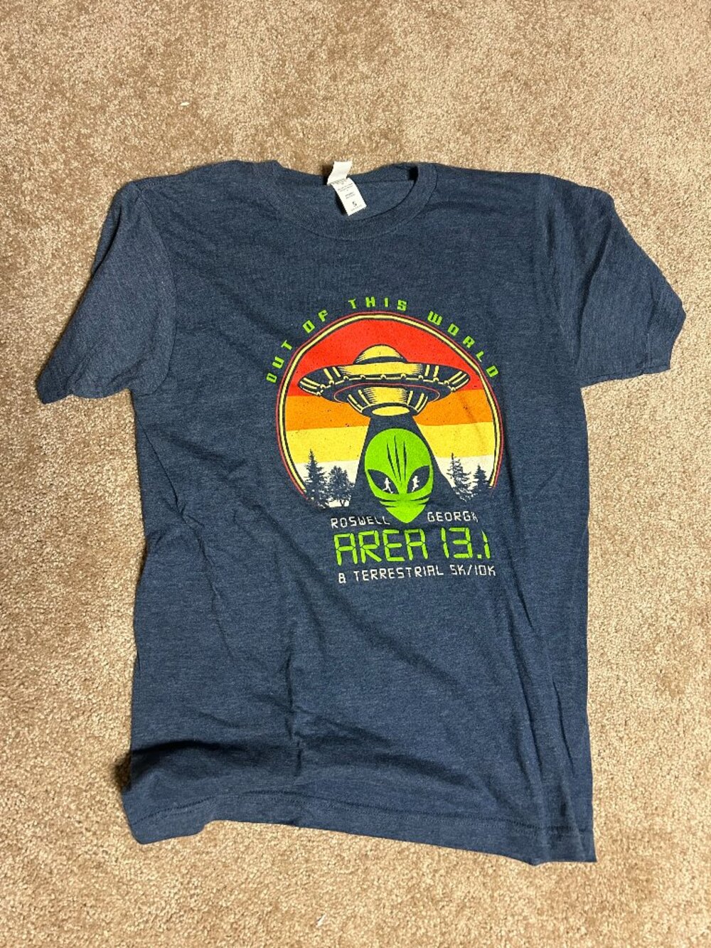 Roswell Georgia Area 13.1 half marathon t-shirt small blue